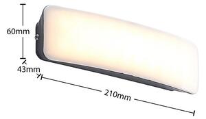 Lucande - Lolke LED Applique da Parete da Esterno Antracite