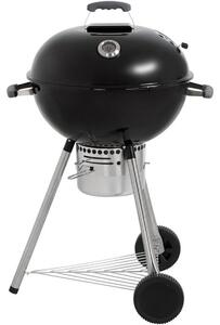 LITTLE BALANCE: Griglia per barbecue a carbone "Noir" da 57 cm con termometro, dimensioni 54 x 54 cm, realizzata in acciaio inossidabile