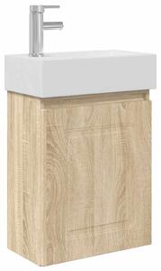 Mobile bagno con rubinetto Rovere Sonoma 45,5 x 22,5 x 84 cm