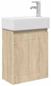 Mobile bagno con rubinetto Rovere Sonoma 45,5 x 25,5 x 84 cm