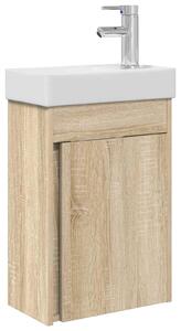 Mobile bagno con rubinetto Rovere Sonoma 40,5 x 22,5 x 62 cm
