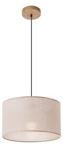 Lampadario a cavo ANTONIO 1xE27/60W/230V rovere