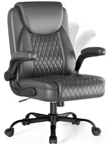Sedia da ufficio GTPLAYER, ergonomica, sedia da scrivania, poltrona da ufficio per dirigenti con schienale alto, braccioli reclinabili, regolabile in altezza e con seduta extra larga