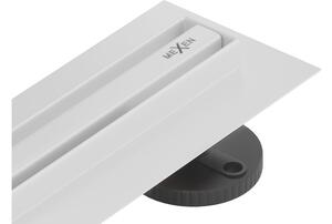Mexen Flat 360° Slim scarico lineare rotante 50 cm, bianco - 1241050