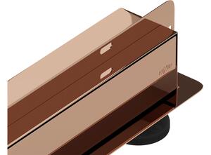 Mexen Flat Wall scarico lineare a muro 2 in 1 90 cm, oro rosa - 1630090
