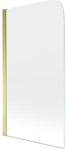 Mexen Felix paravento da vasca 1-anta 70 x 140 cm, trasparente, oro - 890-070-001-50-00