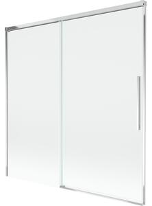 Mexen Rox paratia vasca da bagno 2-ante scorrevole 160 x 150 cm, trasparente, cromo - 8C9-160-001-01-00
