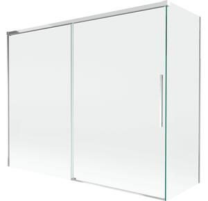 Mexen Rox paravento doccia a 2 ante scorrevoli 190 + 80 x 150 cm, trasparente, cromo - 8C9-190-080-01-00