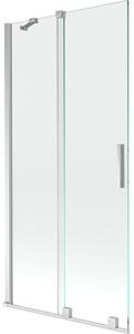Mexen Velar paravento doccia scorrevole a 2 ante 95 x 150 cm, trasparente, cromo - 896-095-000-01-01