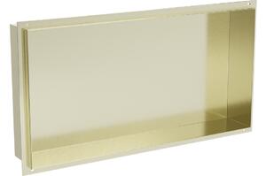 Mexen X-Wall-NR mensola incassata senza flangia 60 x 30 cm, oro spazzolato - 1951603010
