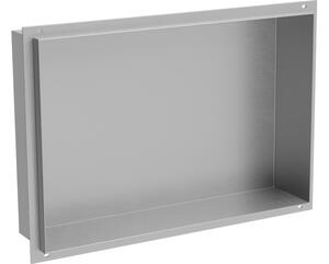 Mexen X-Wall-NR mensola ad incasso senza cornice 45 x 30 cm, inox - 1911453010