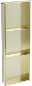 Mexen X-Wall-NR mensola ad incasso senza flangia con ripiano 90 x 30 cm, oro spazzolato - 1951903010S