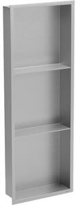 Mexen X-Wall-R mensola a incasso con flangia e mensola 90 x 30 cm, inox - 1910903010S
