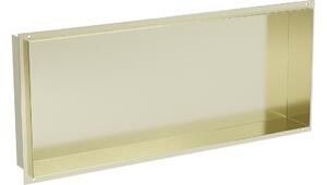 Mexen X-Wall-NR mensola incassata senza cornice 75 x 30 cm, oro spazzolato - 1951753010