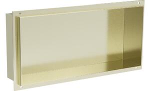 Mexen X-Wall-NR mensola da incasso senza bordo 45 x 20 cm, oro spazzolato - 1951452010