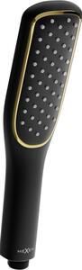 Mexen R-49 soffione doccia 1-funzione, nero/oro - 79549-75