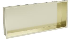 Mexen X-Wall-R mensola ad incasso con flangia 75 x 30 cm, oro satinato - 1950753010