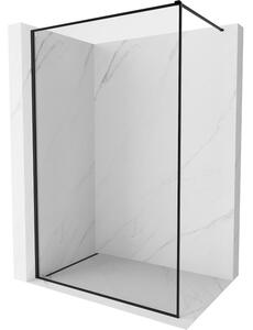 Mexen Kioto-F Parete doccia Walk-in con cornice 160 x 202 cm, trasparente 8 mm, nero - 800-160-104-70-00