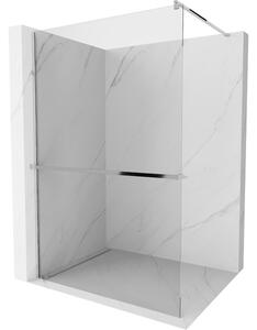 Mexen Kioto+ parete doccia con ripiano Walk-in 80 x 200 cm, trasparente, cromo - 800-080-121-01-00