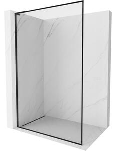 Mexen Kioto-XF L paratia doccia Walk-in con cornice 110 x 202 cm, trasparente 10 mm, nero - 800-110-174-70-00-XF