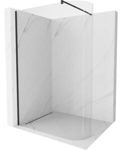 Mexen Kioto-R parete doccia curva Walk-in 140 x 200 cm, trasparente 8 mm, nero - 800-140-101-70-06