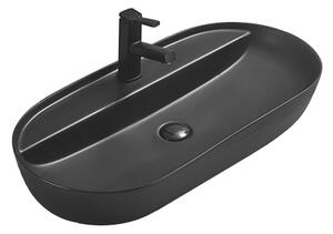 Mexen Adel lavabo da appoggio 80 x 40 cm, nero opaco - 22168085