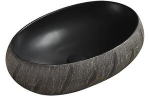 Mexen Abril lavabo da appoggio 58 x 39 cm, nero - 22015866