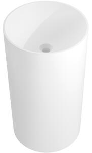 Mexen Ajax-01 lavabo autoportante in conglomerato 45 x 45 cm, bianco opaco - 26504500