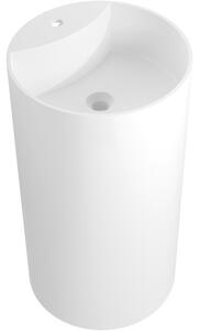 Mexen Ajax-02 lavandino freestanding in conglomerato 45 x 45 cm, bianco opaco - 26514500