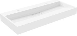 Mexen Ava lavabo da appoggio in conglomerato 2/O 100 x 46 cm, bianco - 23011002