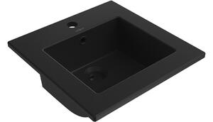 Mexen Atena lavabo da incasso 41 x 41 cm, nero opaco - 25014170
