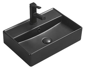 Mexen Blanca lavabo da appoggio 50 x 35 cm, nero opaco - 21105085