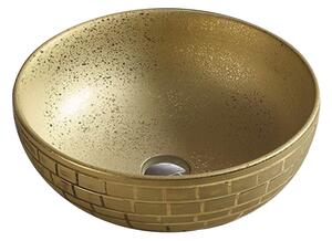 Mexen Briana lavabo da appoggio 40 x 40 cm, dorato - 22064052