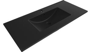Mexen Atena lavandino incassato nel piano 101 x 46 cm, nero opaco - 25011070