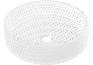 Mexen Aura lavabo in vetro da appoggio 39 x 39 cm, vetro opaco - 24013930