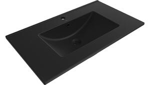 Mexen Atena lavabo da incasso 81 x 46 cm, nero opaco - 25018070