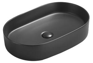 Mexen Celia lavabo da appoggio 60 x 38 cm, nero opaco - 22206085