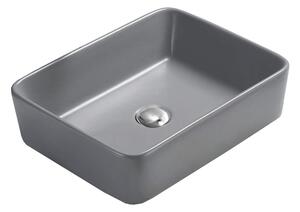 Mexen Catia lavabo da appoggio 48 x 37 cm, grigio chiaro opaco - 21314861