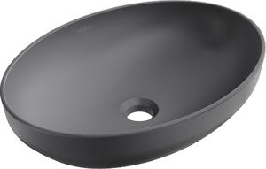 Mexen Cornelia lavabo da appoggio 50 x 37 cm, grigio scuro opaco - 21885071