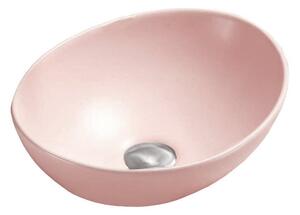 Mexen Elza lavabo da appoggio 40 x 33 cm, rosa opaco - 21014044