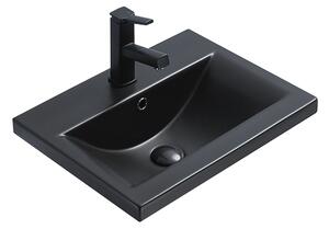 Mexen Emma lavandino da incasso nel piano 51 x 39 cm, nero opaco - 25055185