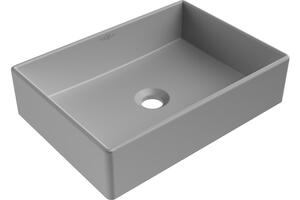 Mexen Goya lavabo da appoggio 45 x 32 cm, grigio chiaro opaco - 22184561