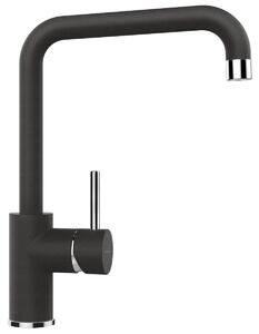 Miscelatore SCHOCK FONOS in ONYX con bocca fissa girevole / miscelatore monocomando / Cristalite Plus