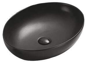 Mexen Jowita lavabo da appoggio 52 x 39 cm, nero opaco - 21355285