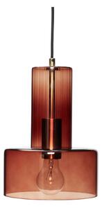 Lampadario dimmerabile marrone con diffusore in vetro ø 20 cm Ripple - Hübsch