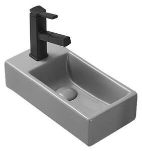 Mexen Inez lavabo da appoggio destro 40 x 20 cm, grigio chiaro opaco - 21484061R
