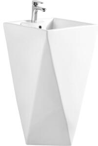 Mexen Ida lavabo a colonna 47 x 47 cm, bianco - 26114600