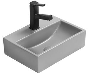 Mexen Mini lavabo da appoggio 40 x 30 cm, grigio chiaro opaco - 21094061