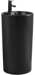 Mexen Mana lavabo a colonna 45 x 45 cm, nero opaco - 26074670