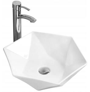 Mexen Mery lavabo da appoggio 48 x 41 cm, bianco - 21984800